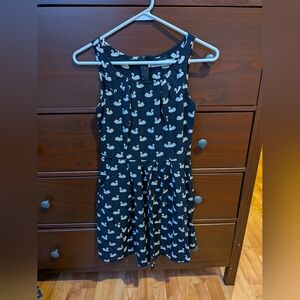 Sunny Girl Navy Blue swan Dress Size S